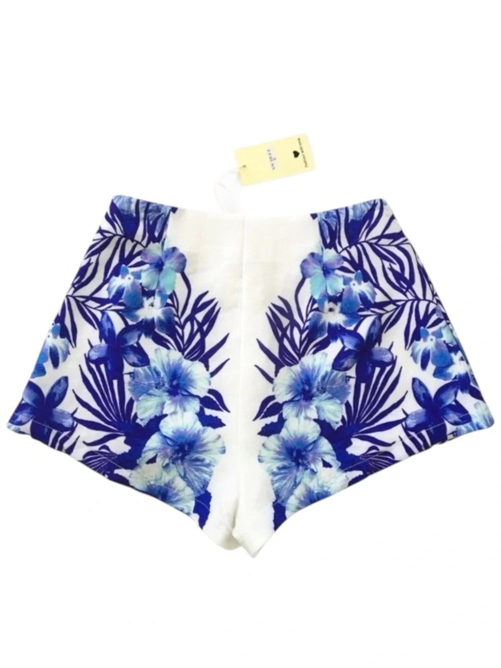 new LF into 𑁍 Festival Hibiscus Print Chiffon Short 𑁍 Jewel Tone Blue Purp 𑁍 6